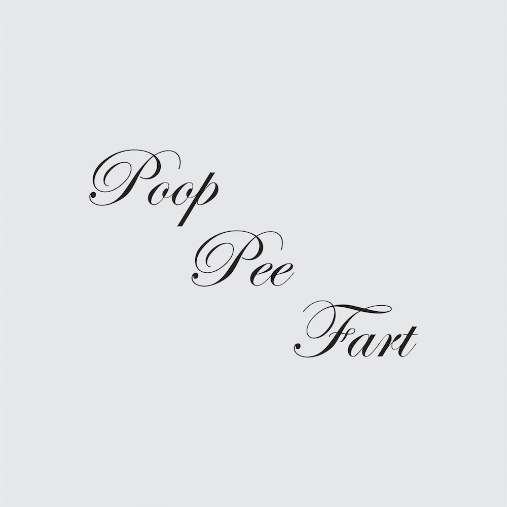 Poop Fart Pee Funny Bathroom Wall Decal Mural