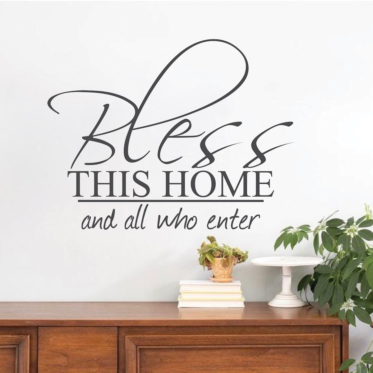 Bless This Home Wall Decal Saying