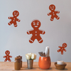 Gingerbread Men Christmas Vinyl Wall Decal Stickers