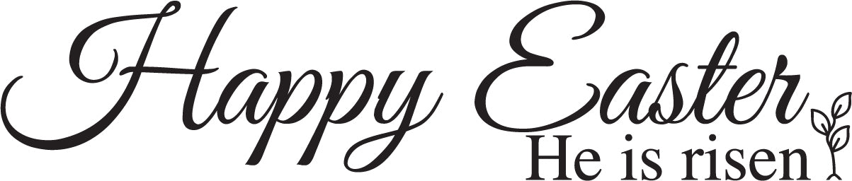 Happy Easter Wall Quote Decal
