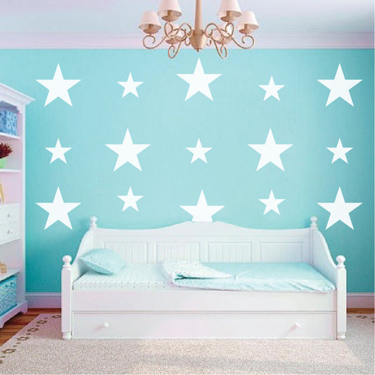 Peel and Stick Bedroom Stars Wall Decal