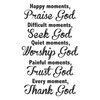 Inspirational Moments Christian Wall Decal Quote