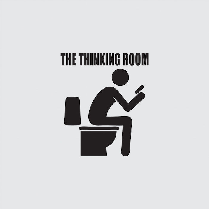 The Thinking Room Funny Wall Decal