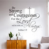 Be Strong Large Bible Verse Wall Decal