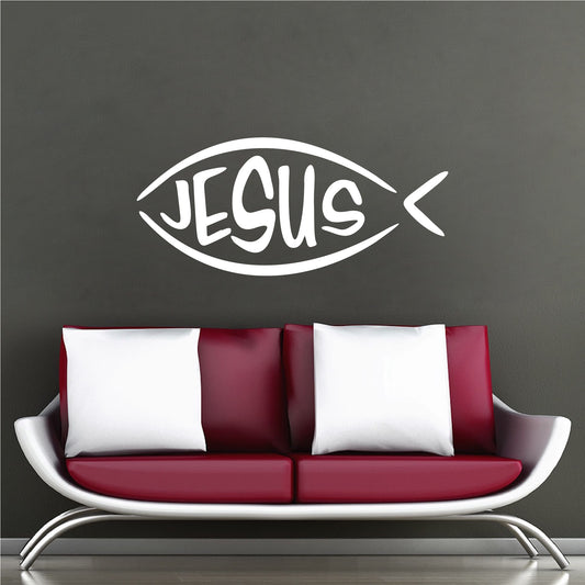 Jesus Fish Removable Wall Decal