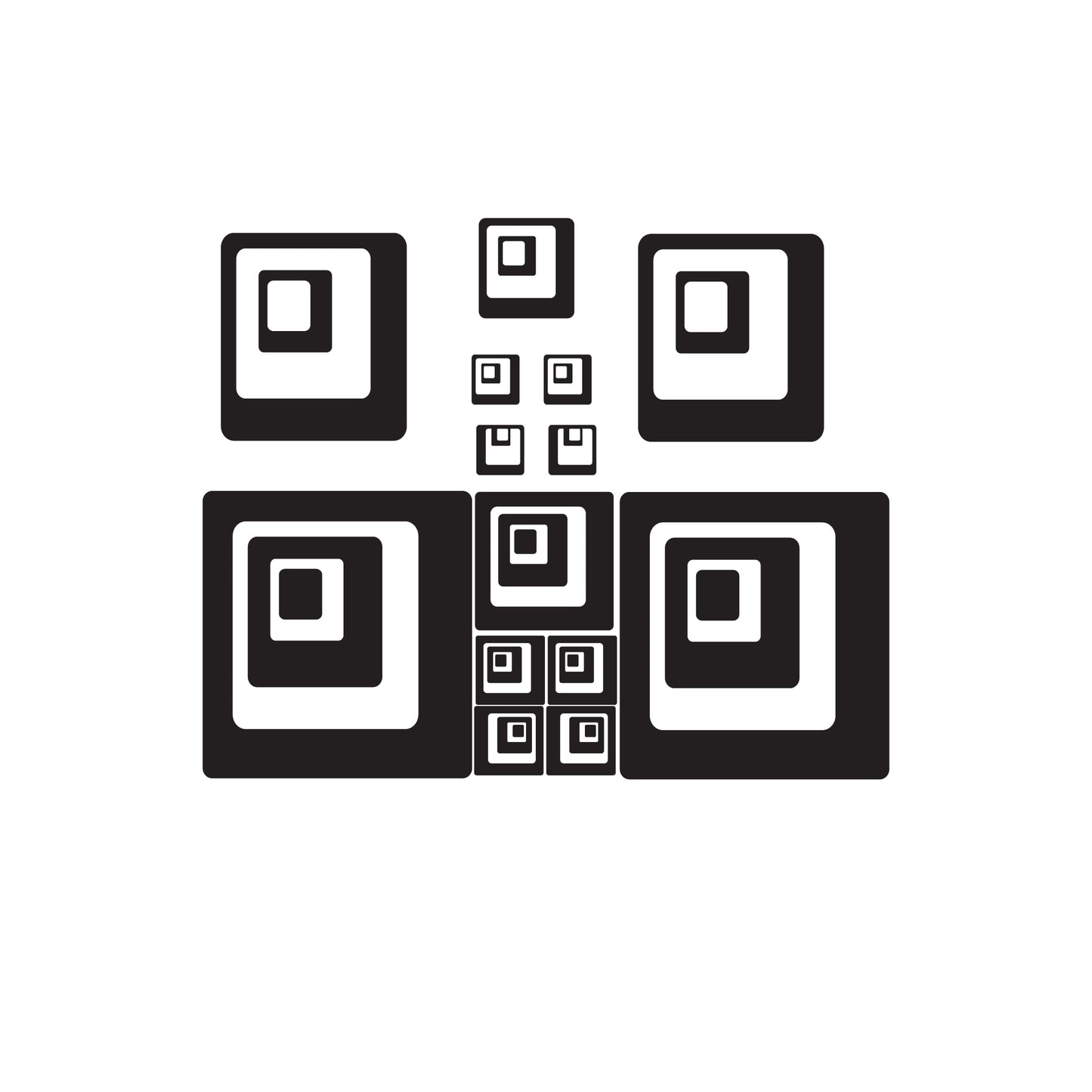 Peel and Stick Removable Square Wall Decals