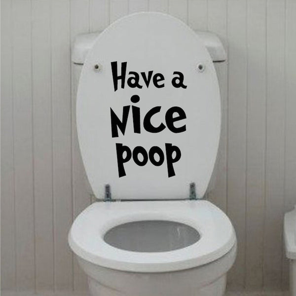 Funny Bathroom Sticker Hilarious Toilet Decal Poop Bathroom Wall Decal -  Christian Wall Murals