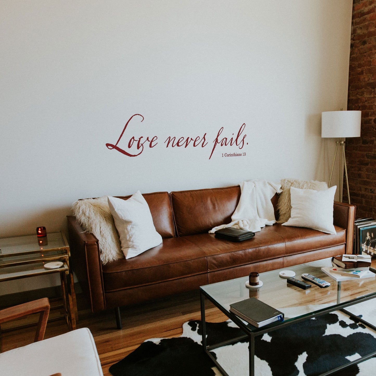 Love Never Fails Wall Decal- 1 Corinthians 13