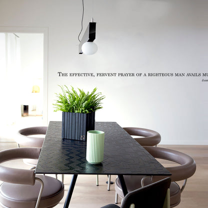 The Effective Prayer Of The Righteous Wall Decal - James 5:16