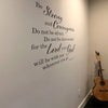 Be Strong And Courageous Wall Decal - Joshua 1:9