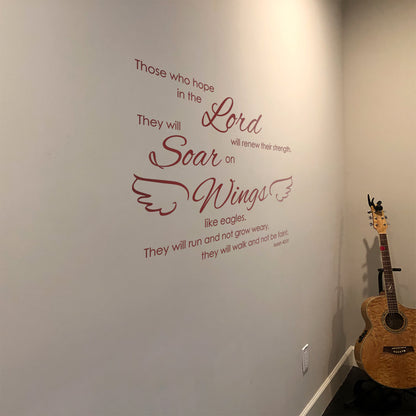 Renew Your Strength Wall Decal - Isaiah 40:31