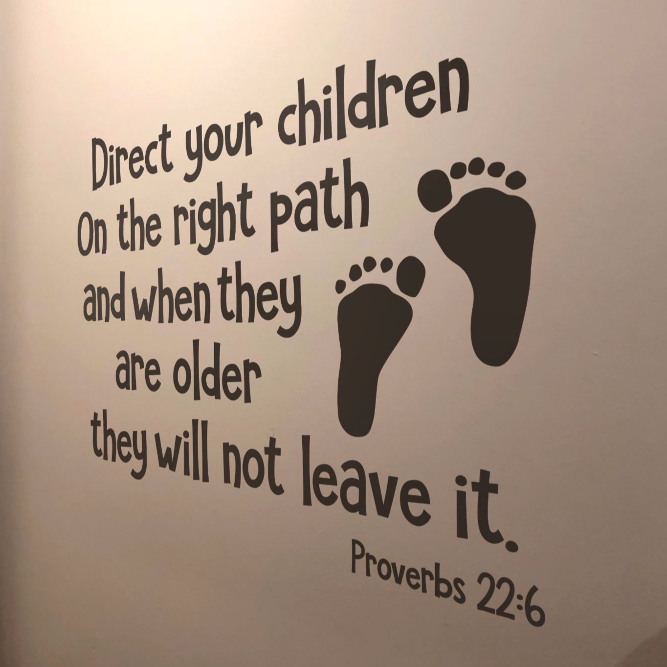 Direct Your Children On The Path Wall Decal - Proverbs 22:6