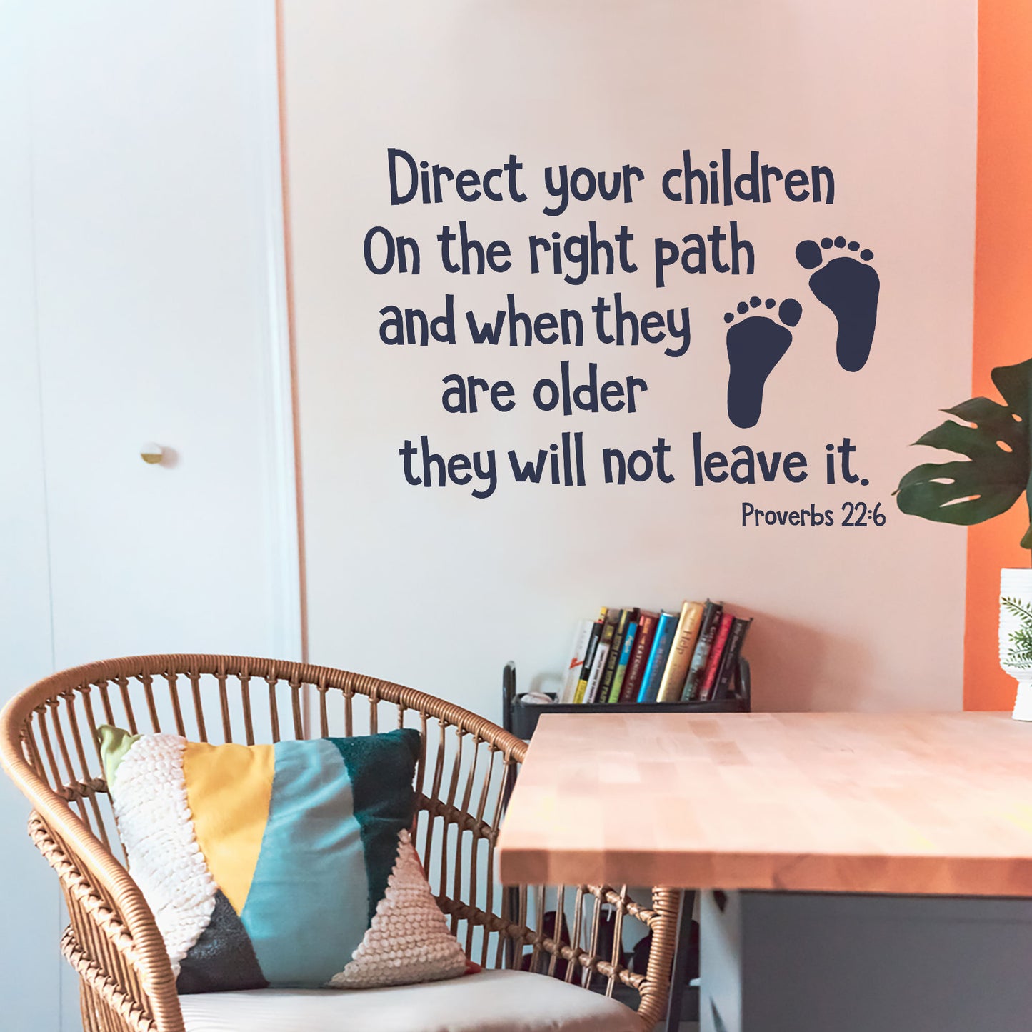 Direct Your Children On The Path Wall Decal - Proverbs 22:6