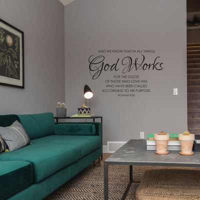 All Things Work For Good Wall Decal - Roman 8:28