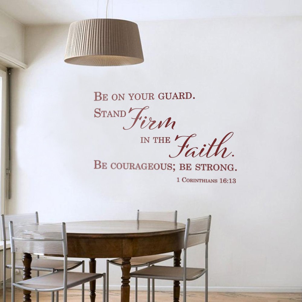 Stand Firm In Faith Wall Decal - 1 Cor 16:13