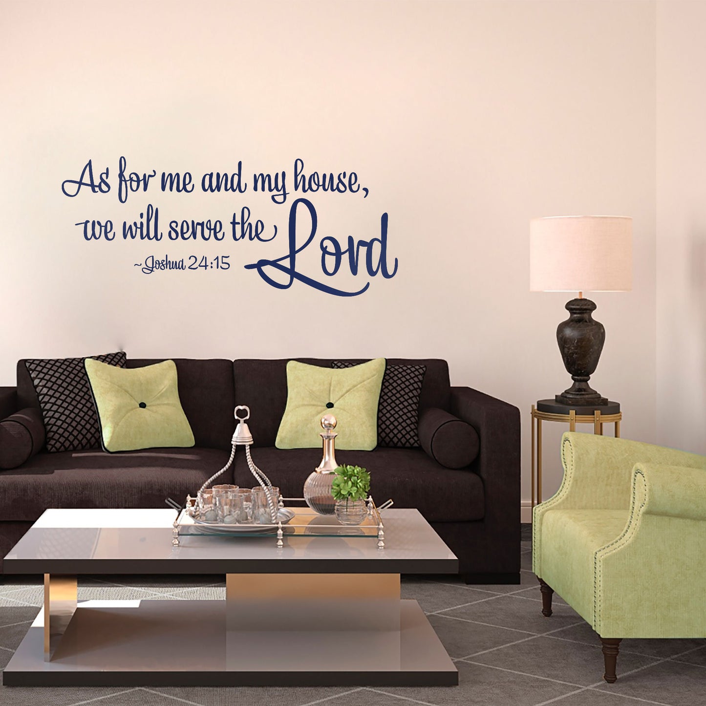 As For Me And My House Wall Decal - Joshua 24:18