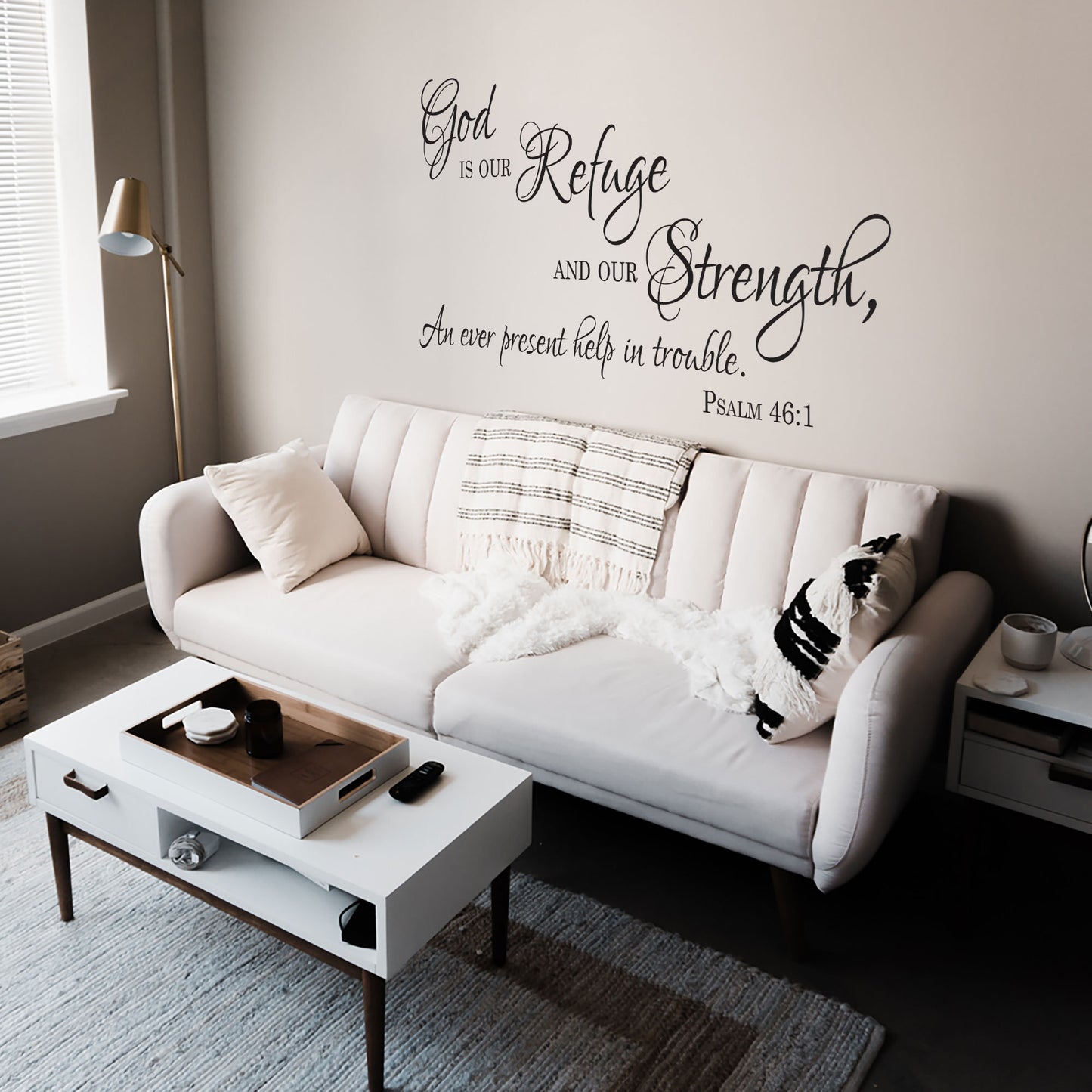 God Is Our Refuge Wall Decal - Psalm 46:1