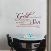 For God So Loved The World Wall Decal - John 3:16
