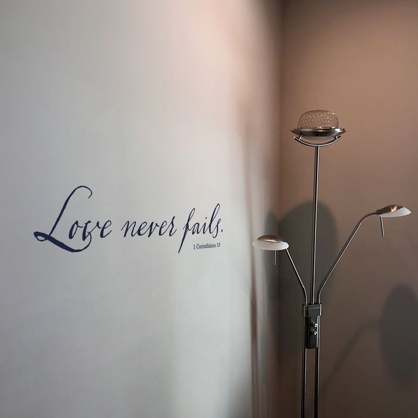 Love Never Fails Wall Decal- 1 Corinthians 13