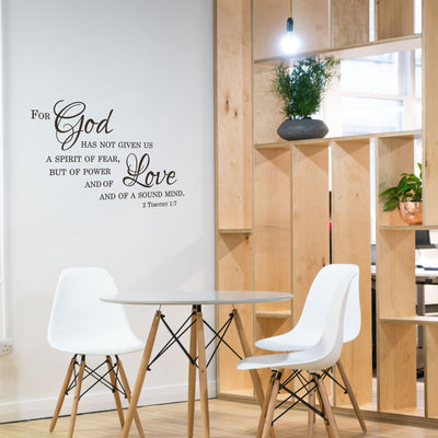 A Spirit Of Power Wall Decal - 2 Timothy 1:7