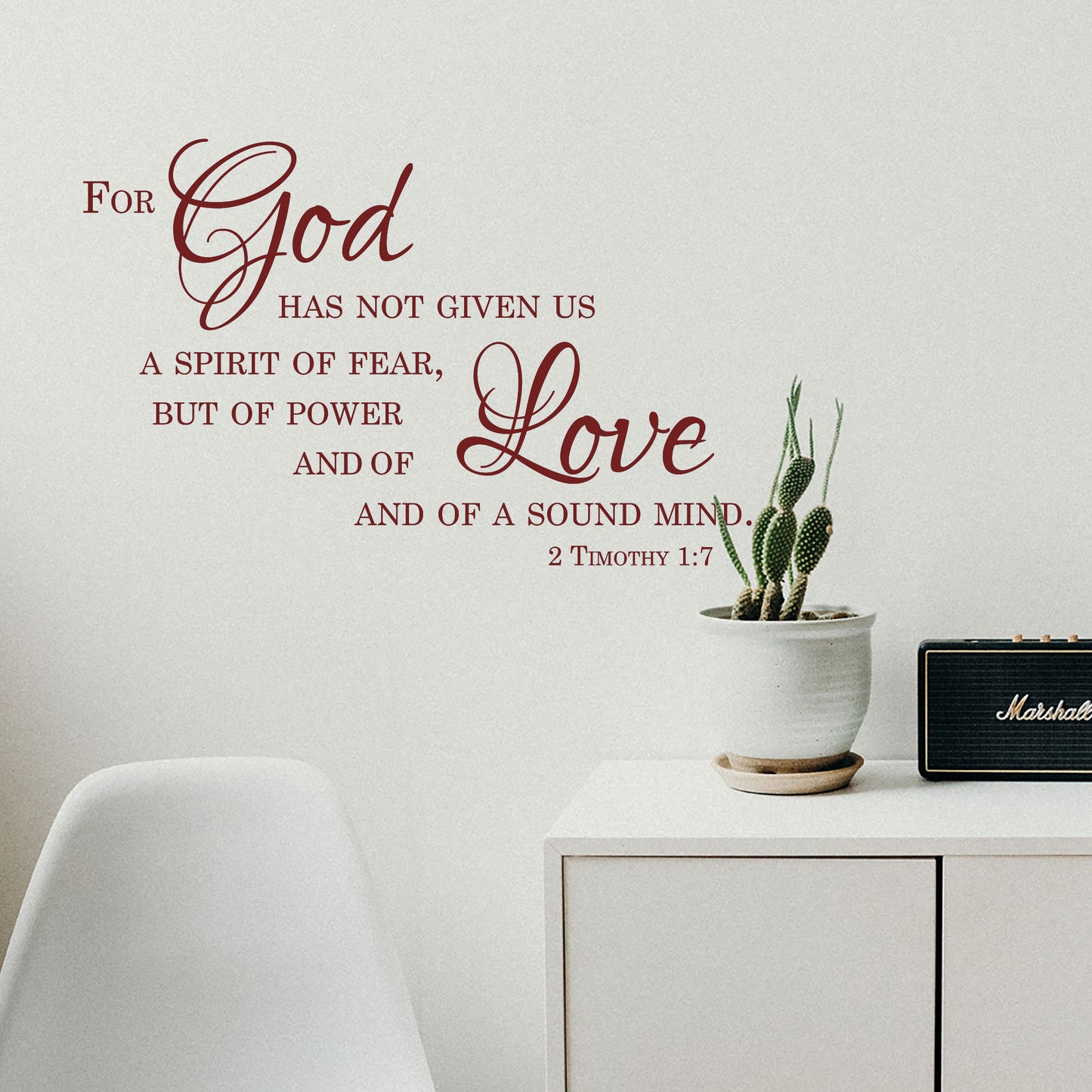 A Spirit Of Power Wall Decal - 2 Timothy 1:7