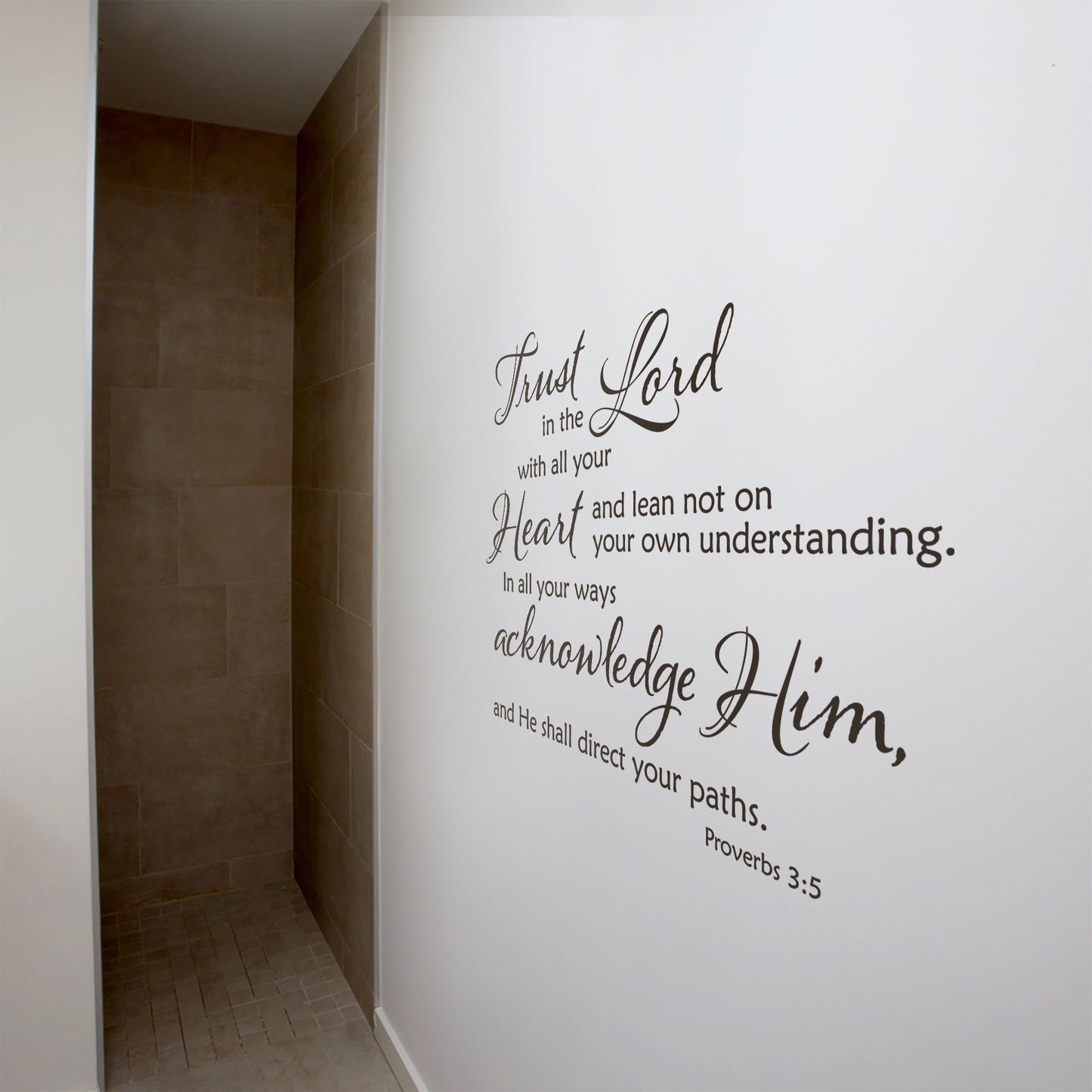 Trust In The Lord Wall Decal - Proverbs 3:5