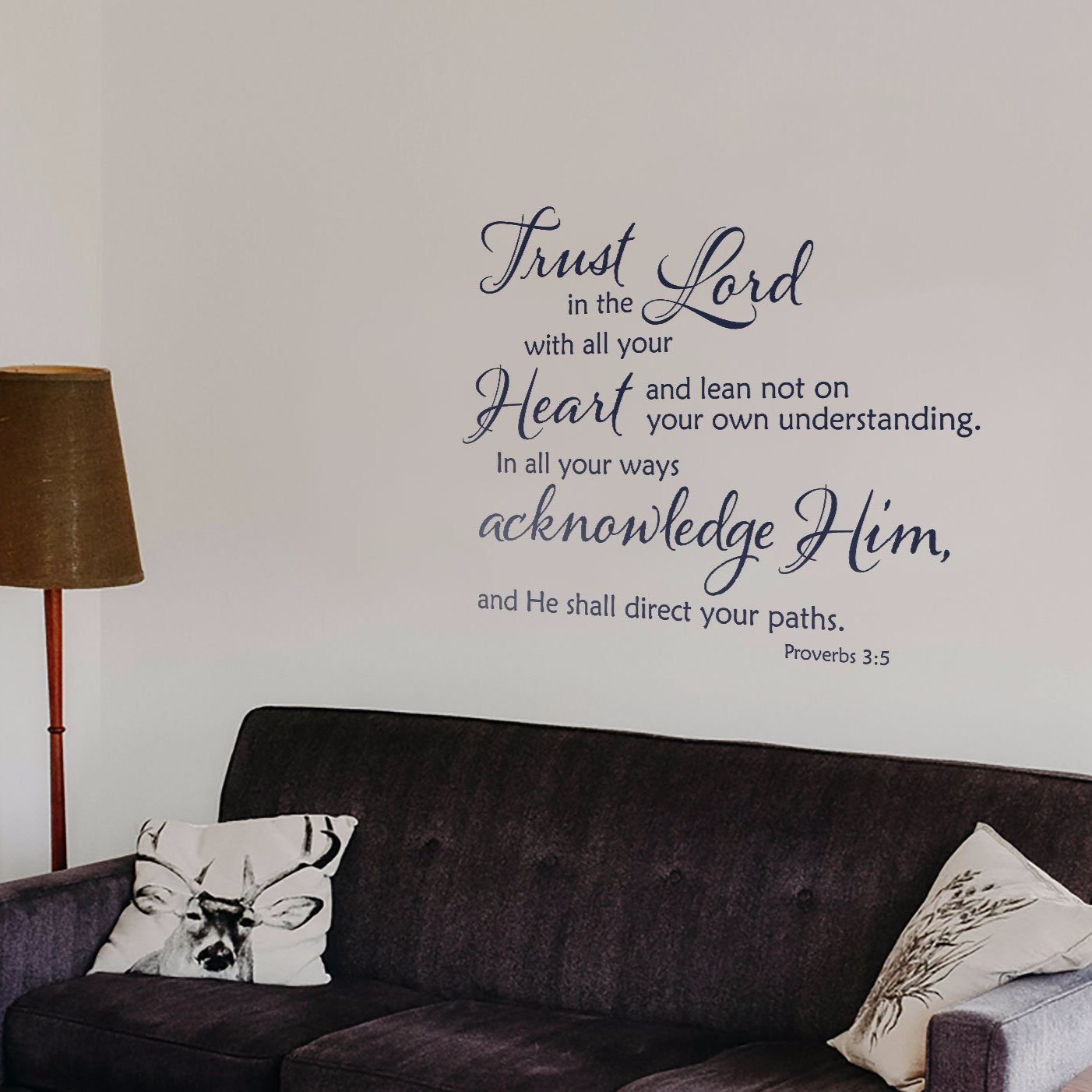 Trust In The Lord Wall Decal - Proverbs 3:5