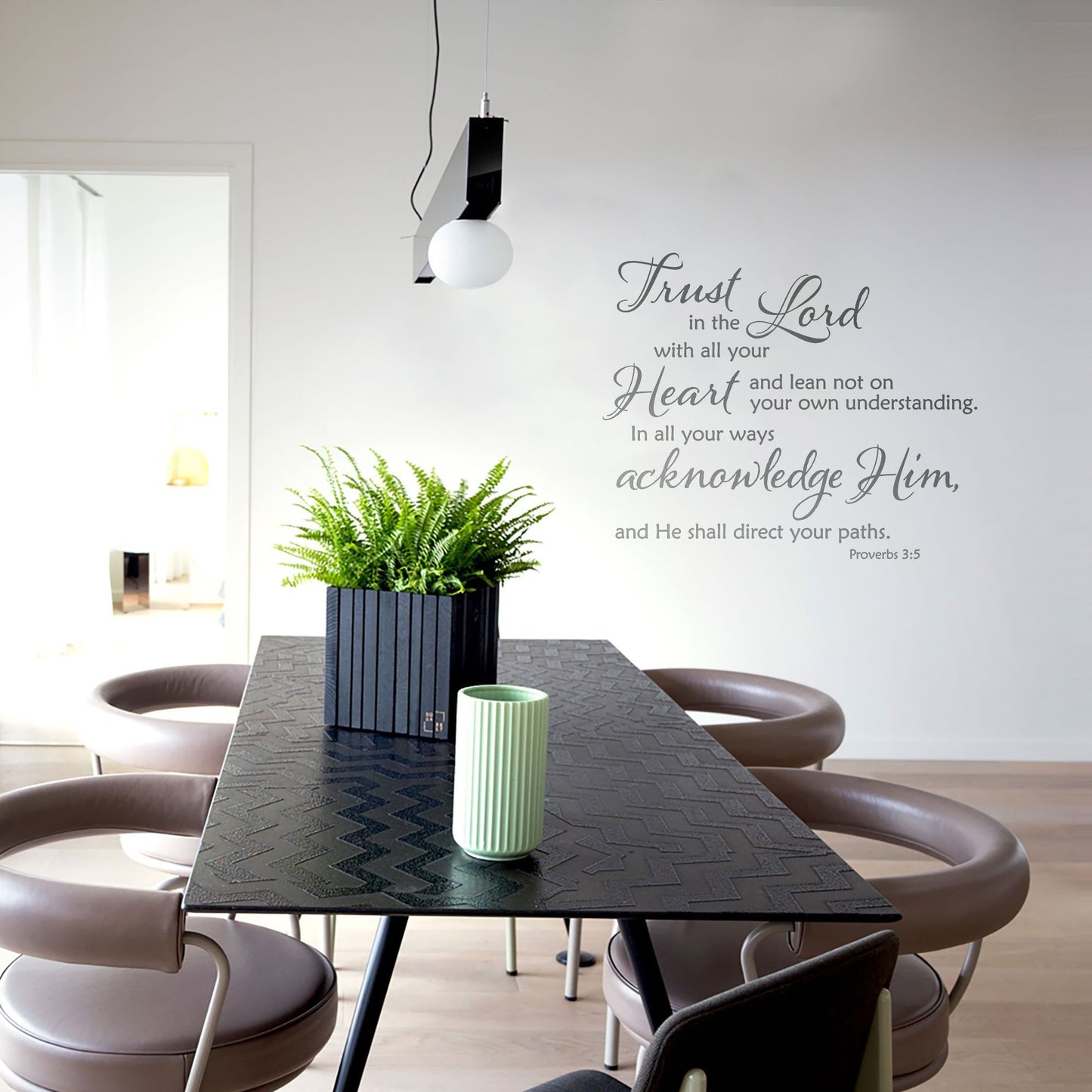 Trust In The Lord Wall Decal - Proverbs 3:5