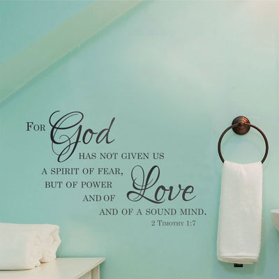 A Spirit Of Power Wall Decal - 2 Timothy 1:7