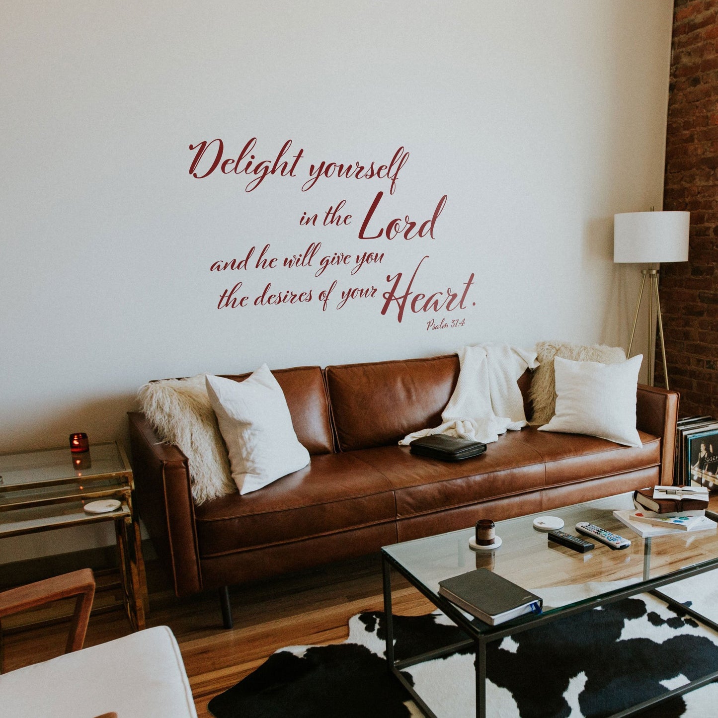 Delight Yourself In The Lord Wall Decal - Psalm 37:4