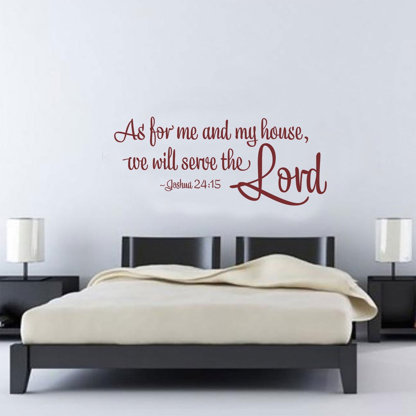 As For Me And My House Wall Decal - Joshua 24:18