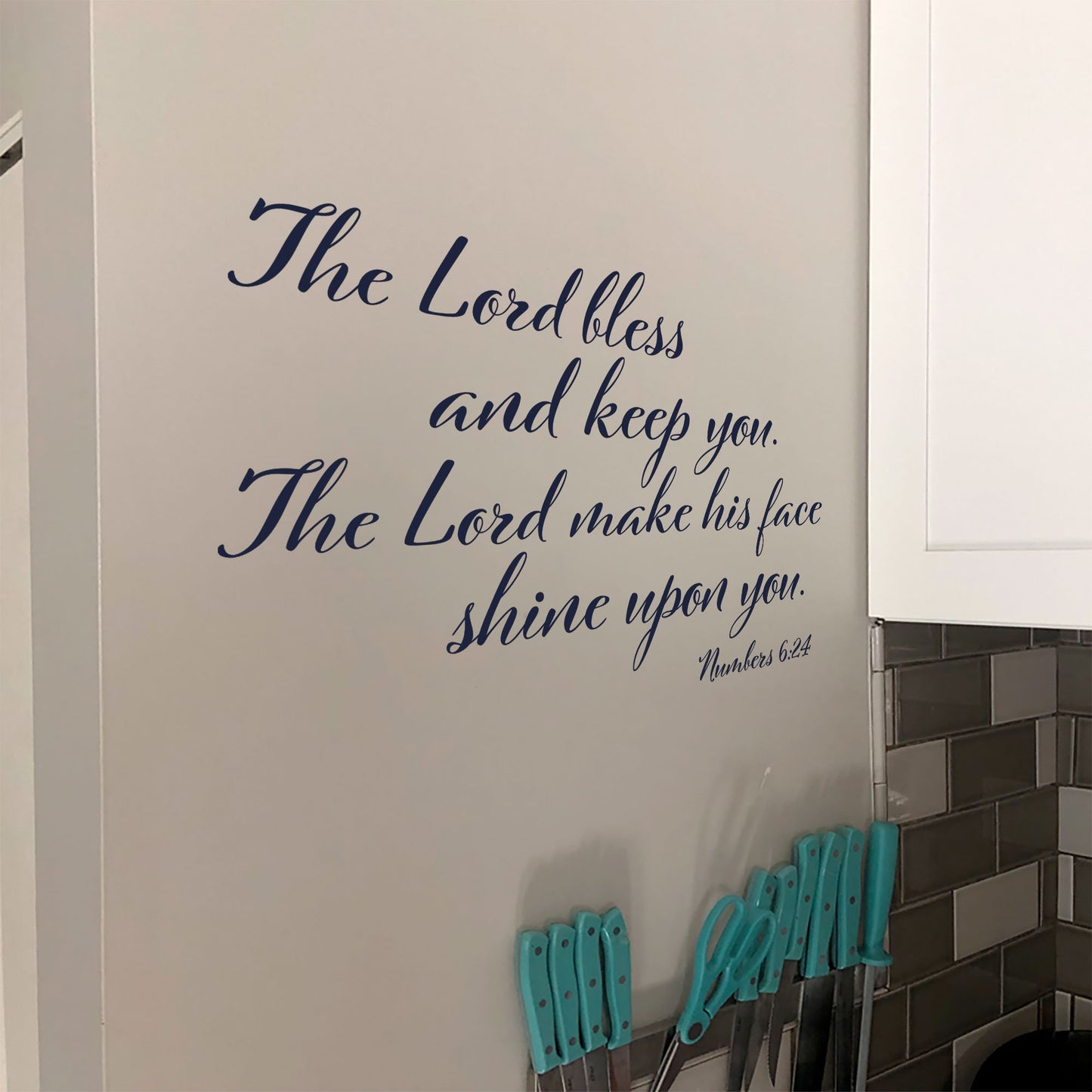 May His Face Shine Upon You Wall Decal- Numbers 6:24