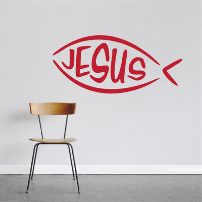 Jesus Fish Removable Wall Decal