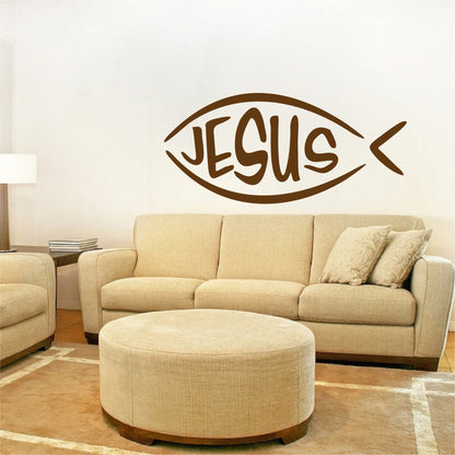 Jesus Fish Removable Wall Decal