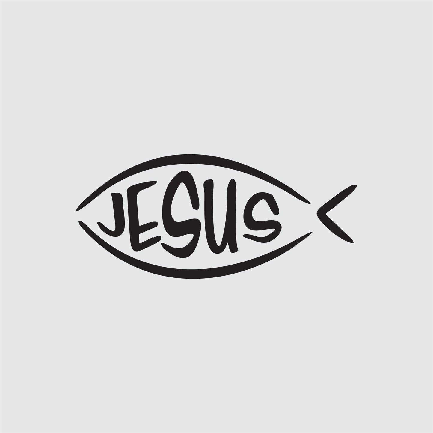 Jesus Fish Removable Wall Decal