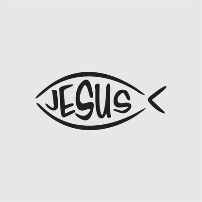 Jesus Fish Removable Wall Decal