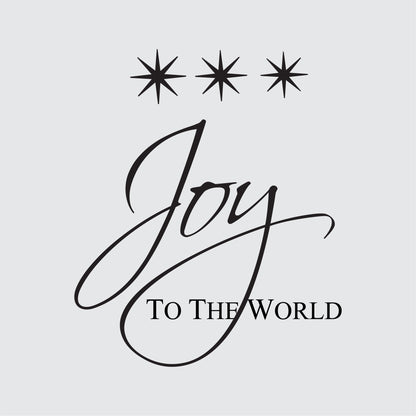 Joy To The World Holiday Vinyl Wall Decal Quote