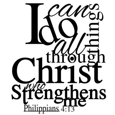 I Can Do All Things Wall Decal - Philippians 4:13