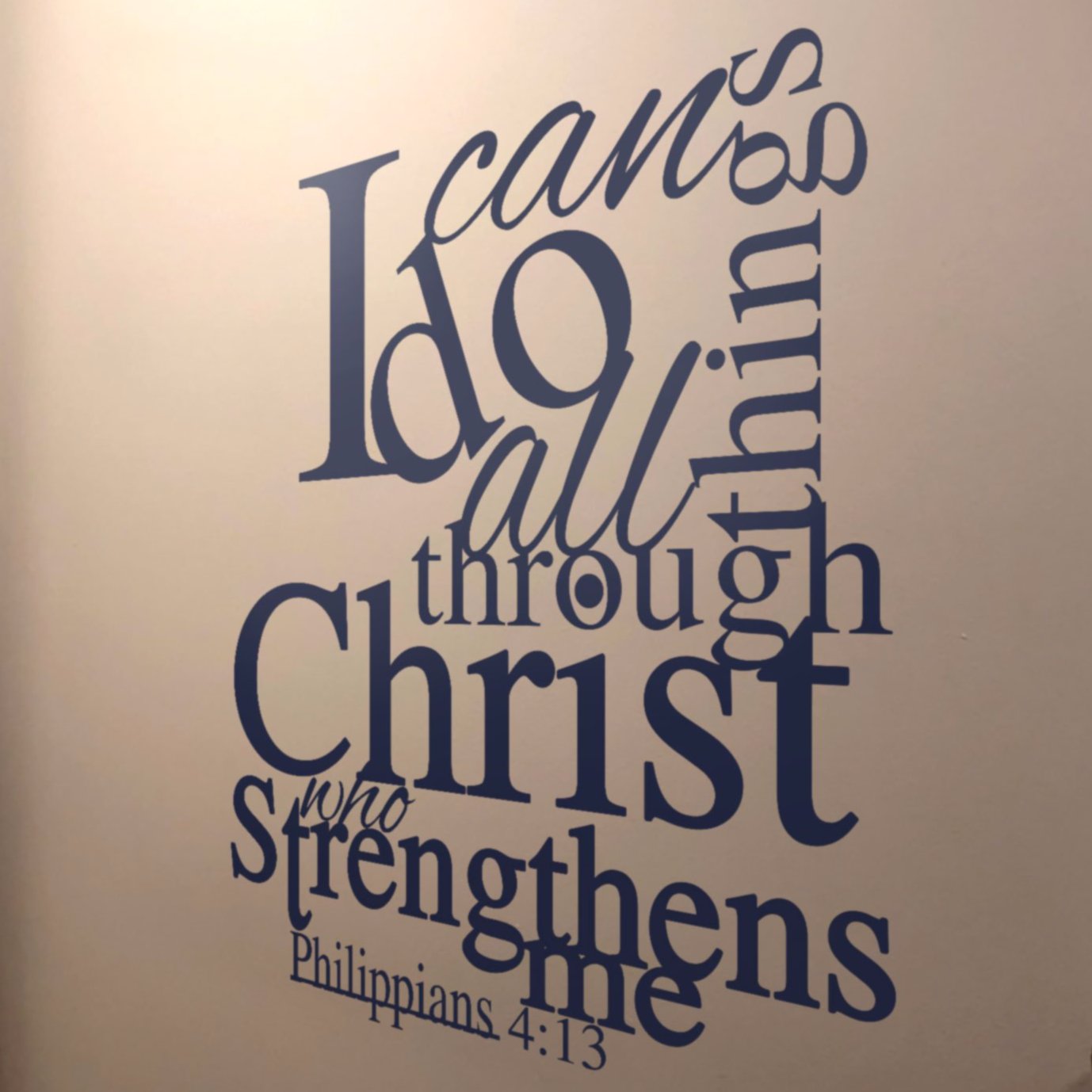 I Can Do All Things Wall Decal - Philippians 4:13