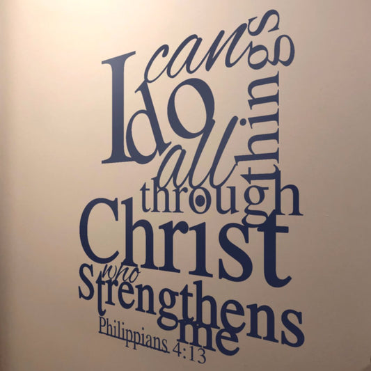 I Can Do All Things Wall Decal - Philippians 4:13