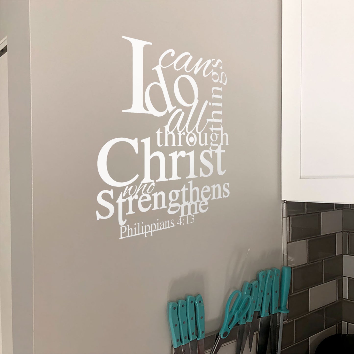I Can Do All Things Wall Decal - Philippians 4:13