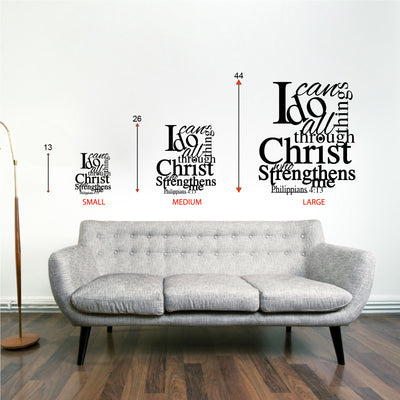 I Can Do All Things Wall Decal - Philippians 4:13