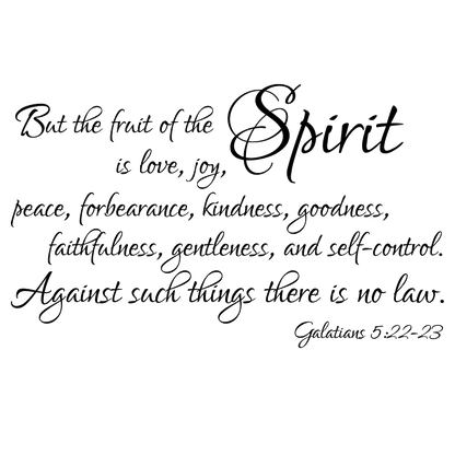 The Fruit Of The Spirit Wall Decal - Galatians 5:22