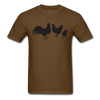 Farm Birds Unisex Classic T-Shirt - brown