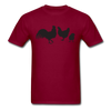Farm Birds Unisex Classic T-Shirt - burgundy