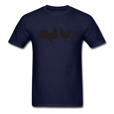 Farm Birds Unisex Classic T-Shirt - navy