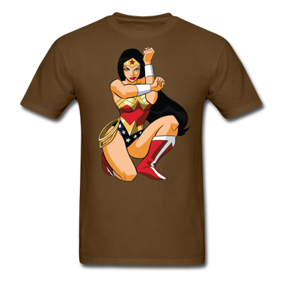 Wonder Woman Cartoon Unisex Classic T-Shirt - brown