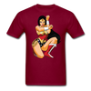 Wonder Woman Cartoon Unisex Classic T-Shirt - burgundy