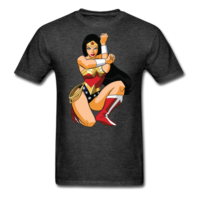 Wonder Woman Cartoon Unisex Classic T-Shirt - heather black