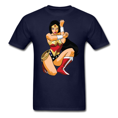 Wonder Woman Cartoon Unisex Classic T-Shirt - navy
